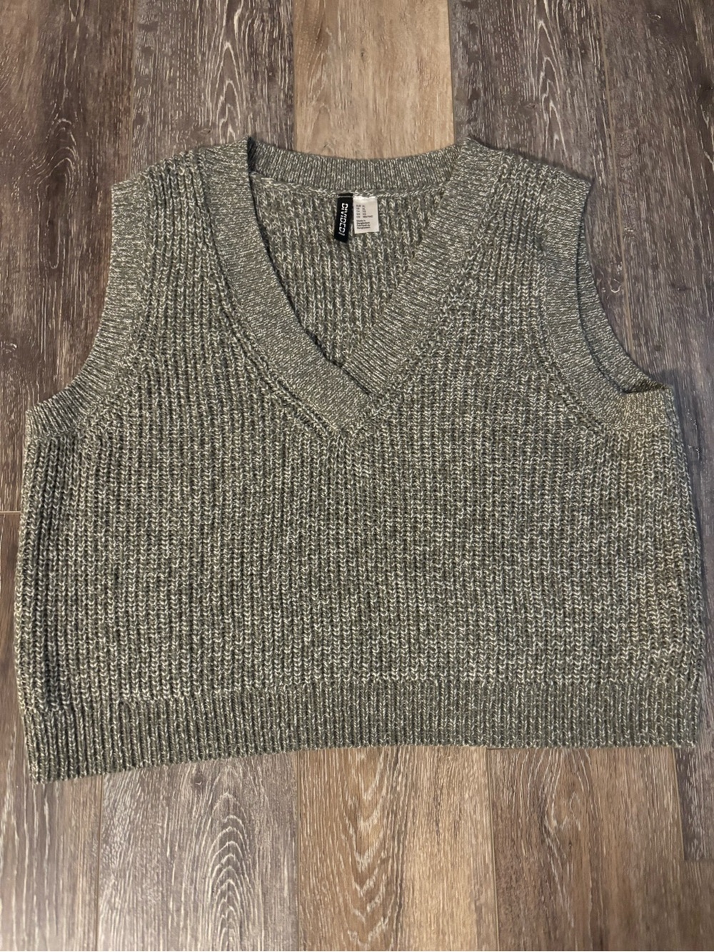 Gray lightweight sweater vest